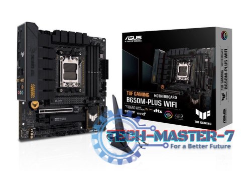 Płyta główna TUF GAMING B650M-PLUS WIFI AM5 4DDR5 HDMI mATX Płyta główna TUF GAMING B650M-PLUS WIFI AM5 4DDR5 HDMI mATX