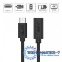 Przedłużacz USB-C 3.1 GEN 2; 4K; PD 100W;M/F; 1,5m; C14086BK-1,5M