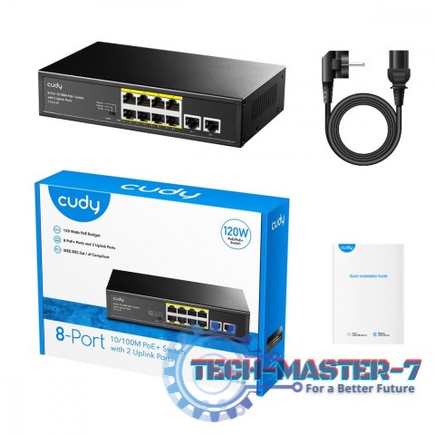 Przełącznik FS1010P 8xFE PoE+ 120W Przełącznik FS1010P 8xFE PoE+ 120W