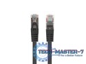 Patchcord kat.6 FTP 1m czarny 10-pak fluke passed