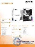 Płyta główna B760 Pro RS s1700 4DDR4 DP/HDM M.2 ATX