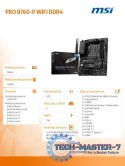 Płyta główna PRO B760-P WIFI DDR4 s1700 4DDR4 DP/HDMI ATX