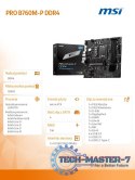 Płyta główna PRO B760M-P DDR4 s1700 4DDR4 DP/HDMI 2M.2 mATX