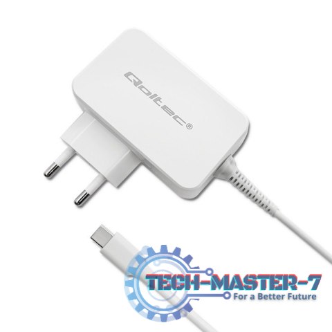 Zasilacz sieciowy 65W | 5-20.3V | 2-3.25A | USB typ C | PD | Biały Zasilacz sieciowy 65W | 5-20.3V | 2-3.25A | USB typ C | PD | Biały