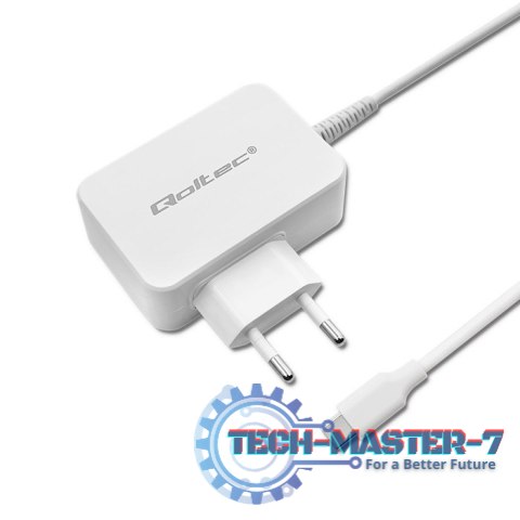 Zasilacz sieciowy 65W | 5-20.3V | 2-3.25A | USB typ C | PD | Biały Zasilacz sieciowy 65W | 5-20.3V | 2-3.25A | USB typ C | PD | Biały