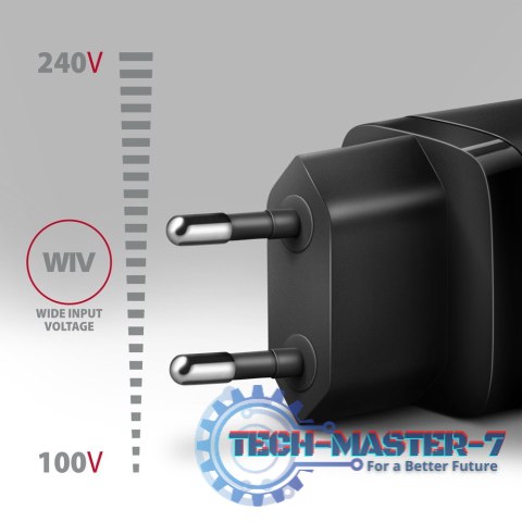 ACU-PQ30 Ładowarka sieciowa, PD & QC 30W, QC3.0,4.0/AFC/FCP/PPS/Apple, Czarna ACU-PQ30 Ładowarka sieciowa, PD & QC 30W, QC3.0,4.0/AFC/FCP/PPS/Apple, Czarna