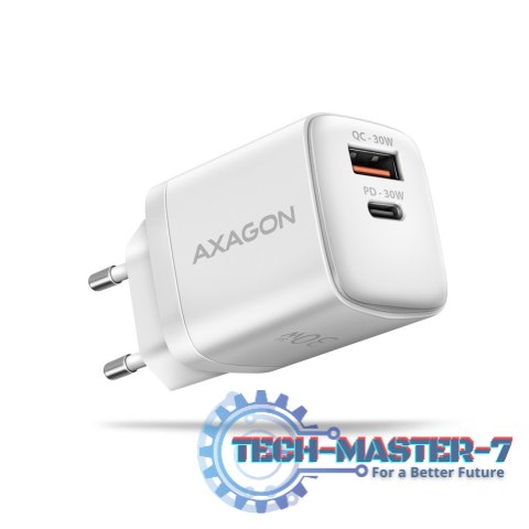 ACU-PQ30W Ładowarka sieciowa PD & QC 30W, QC3.0,4.0/AFC/FCP/PPS/Apple Biała ACU-PQ30W Ładowarka sieciowa PD & QC 30W, QC3.0,4.0/AFC/FCP/PPS/Apple Biała