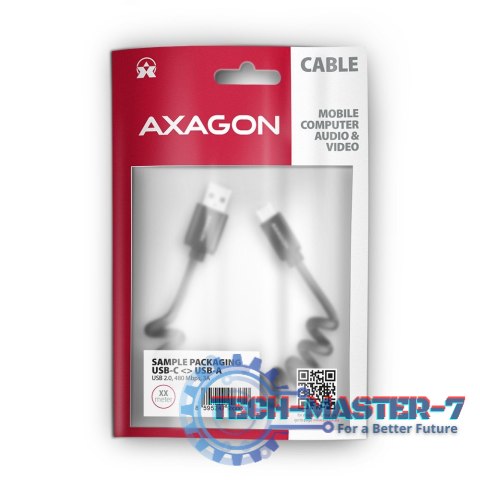 BUCM-AM10TB Kabel Twister USB-C - USB-A, 0,6m, USB 2.0, 2.4A, ALU, PVC Czarny BUCM-AM10TB Kabel Twister USB-C - USB-A, 0,6m, USB 2.0, 2.4A, ALU, PVC Czarny