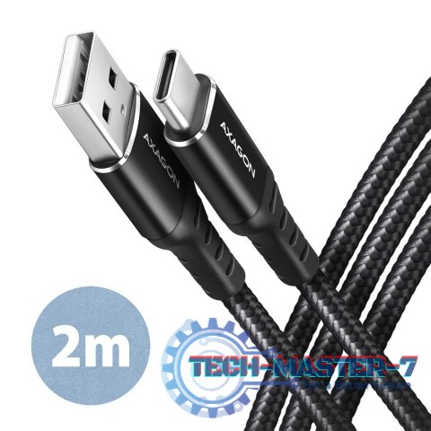 BUCM-AM20AB Kabel USB-C - USB-A, 2m, USB 2.0, 3A, ALU, oplot, Czarny BUCM-AM20AB Kabel USB-C - USB-A, 2m, USB 2.0, 3A, ALU, oplot, Czarny