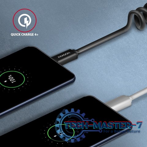 BUCM-CM10TB Kabel Twister USB-C - USB-C, 0,6m, USB 2.0, 3A, ALU, PVC Czarny BUCM-CM10TB Kabel Twister USB-C - USB-C, 0,6m, USB 2.0, 3A, ALU, PVC Czarny