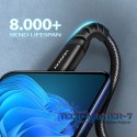 BUCM-CM30AB Kabel USB-C - USB-C 2.0, 3m, PD 60W, 3A, ALU, oplot, Czarny