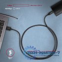 BUCM3-AM15AB Kabel USB-C - USB-A, 1.5m, USB 3.2 Gen 1 3A, ALU, oplot, czarny