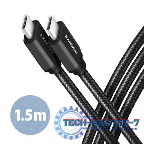 BUCM3-CM15AB Kabel USB-C - USB-C, 1.5m, PD 60W, 3A, ALU, oplot czarny BUCM3-CM15AB Kabel USB-C - USB-C, 1.5m, PD 60W, 3A, ALU, oplot czarny