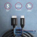 BUMM3-CM10AB Kabel Micro-B USB, USB-C 3.2 Gen 1, 1m, 3A, ALU, PVC Czarny