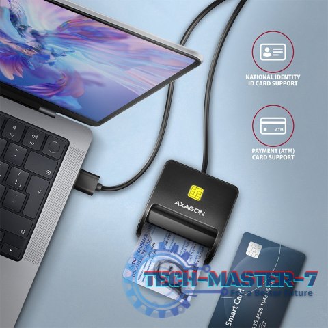 CRE-SM3N Czytnik kart identyfikacyjnych USB, 1,3m kabel CRE-SM3N Czytnik kart identyfikacyjnych USB, 1,3m kabel