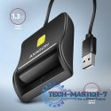 CRE-SM3N Czytnik kart identyfikacyjnych USB, 1,3m kabel