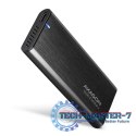 EEM2-SB2 Obudowa zewnętrzna aluminiowa bezśrubowa USB-C 3.2 Gen 2 - M.2 NVMe / SATA SSD 30-80mm ALU pudełko czarne + USB-A - USB