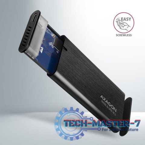 EEM2-SB2 Obudowa zewnętrzna aluminiowa bezśrubowa USB-C 3.2 Gen 2 - M.2 NVMe / SATA SSD 30-80mm ALU pudełko czarne + USB-A - USB EEM2-SB2 Obudowa zewnętrzna aluminiowa bezśrubowa USB-C 3.2 Gen 2 - M.2 NVMe / SATA SSD 30-80mm ALU pudełko czarne + USB-A - USB