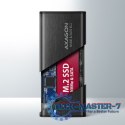 EEM2-SB2 Obudowa zewnętrzna aluminiowa bezśrubowa USB-C 3.2 Gen 2 - M.2 NVMe / SATA SSD 30-80mm ALU pudełko czarne + USB-A - USB