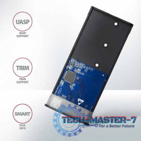 EEM2-SB2 Obudowa zewnętrzna aluminiowa bezśrubowa USB-C 3.2 Gen 2 - M.2 NVMe / SATA SSD 30-80mm ALU pudełko czarne + USB-A - USB EEM2-SB2 Obudowa zewnętrzna aluminiowa bezśrubowa USB-C 3.2 Gen 2 - M.2 NVMe / SATA SSD 30-80mm ALU pudełko czarne + USB-A - USB