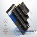 EEM2-SB2 Obudowa zewnętrzna aluminiowa bezśrubowa USB-C 3.2 Gen 2 - M.2 NVMe / SATA SSD 30-80mm ALU pudełko czarne + USB-A - USB