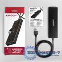 HUE-F7A Hub 7-portowy USB 3.2 Gen 1 ALU FLAT, micro USB, 1m USB-A kabel