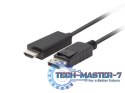 Kabel DisplayPort (M) V1.1 -> HDMI (M) 3m czarny