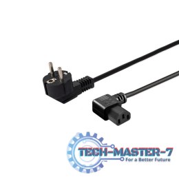 Kabel zasilający Schuko (M) kątowy - IEC C13, kątowy 1,8 CL-116