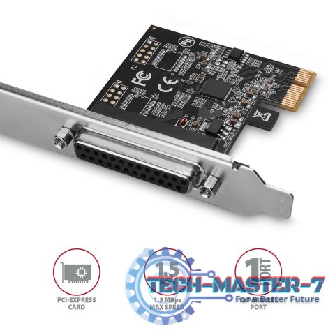 PCEA-P1N Kontroler PCIe 1x port równoległy LPT, w zestawie SP & LP PCEA-P1N Kontroler PCIe 1x port równoległy LPT, w zestawie SP & LP