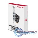 PCEU-43RS Kontroler PCIe 4x port USB 3.2 GEN 1, UASP, chipset Renesas, 15-pin SATA zasilacz, dual power
