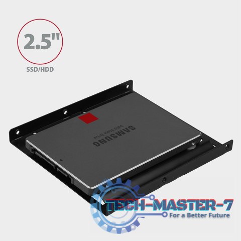 RHD-125B Ramka metalowa do montażu 1x 2.5" HDD w pozycji 3.5" Czarna RHD-125B Ramka metalowa do montażu 1x 2.5" HDD w pozycji 3.5" Czarna