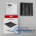 RHD-125B Ramka metalowa do montażu 1x 2.5" HDD w pozycji 3.5" Czarna