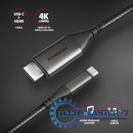 RVC-HI2MC Adapter USB-C -> HDMI 2.0 4K/60Hz Aluminum, 1.8m kabel