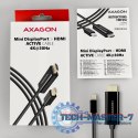 RVDM-HI14C2 Konwerter/kabel aktywny Mini DP > HDMI 1.4 kabel 1.8m4K/30Hz