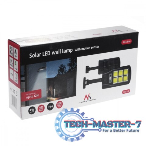 Solarna lampa uliczna LED z czujnikiem i pilotem MCE446 Solarna lampa uliczna LED z czujnikiem i pilotem MCE446