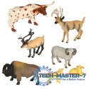 Figurki zwierząt zwierzęta zoo safari farma akcesoria skrzynka 28el.