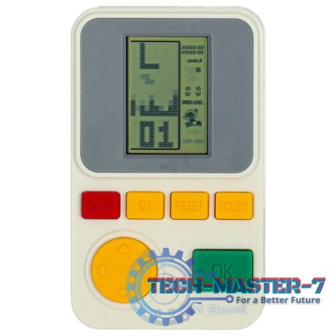 Gra elektroniczna zręcznościowa konsola przenośna biała Gra elektroniczna zręcznościowa konsola przenośna biała