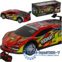 Samochód RC sportowy zdalnie sterowany na pilot auto wyścigowe drift z LED światłami czerwony