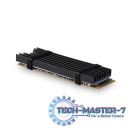 CLR-M2L6 Chłodnica aluminiowa pasywna do dysku M.2 SSD, ALU korpus silikonowe podkładki termiczne, wysokość 6mm