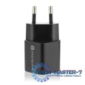 Ładowarka USB/USB-C QC3.0 30W technologia GaN Czarna