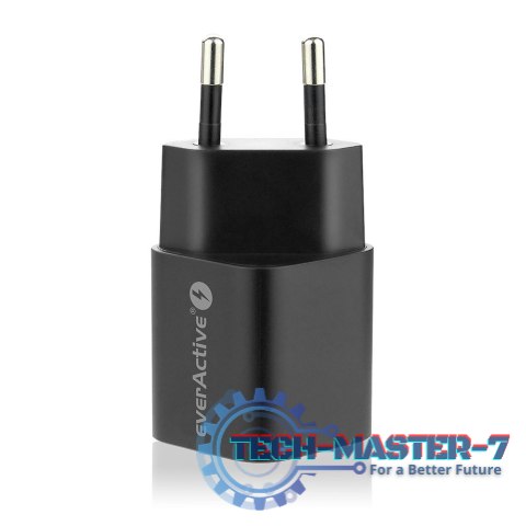 Ładowarka USB/USB-C QC3.0 30W technologia GaN Czarna Ładowarka USB/USB-C QC3.0 30W technologia GaN Czarna