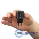 Ładowarka USB/USB-C QC3.0 30W technologia GaN Czarna