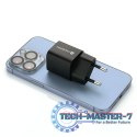 Ładowarka USB/USB-C QC3.0 30W technologia GaN Czarna