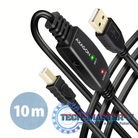 ADR-210B USB 2.0 A-M -> B-M Aktywny kabel połączeniowy/wzmacniacz 10m