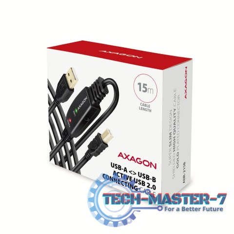 ADR-215B USB 2.0 A-M -> B-M aktywny kabel połączeniowy/wzmacniacz 15m ADR-215B USB 2.0 A-M -> B-M aktywny kabel połączeniowy/wzmacniacz 15m