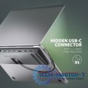 HMC-4KX3 Wieloportowy hub USB 11in1, 5Gbps, 3x USB-A, 2x HDMI 4K/60Hz+ DP 4K/60Hz+ GLAN + SD/microSD + audio, PD 100W, 40cm USB-