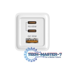 Ładowarka sieciowa USB GaN 65W, Quick Charge 4.0, Power Delivery 3.0, LA-07