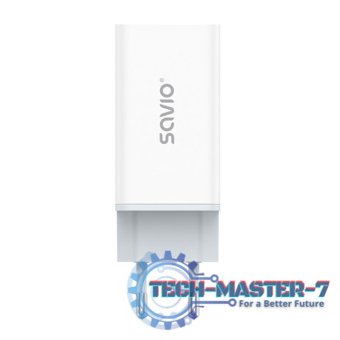 Ładowarka sieciowa USB GaN 65W, Quick Charge 4.0, Power Delivery 3.0, LA-07 Ładowarka sieciowa USB GaN 65W, Quick Charge 4.0, Power Delivery 3.0, LA-07