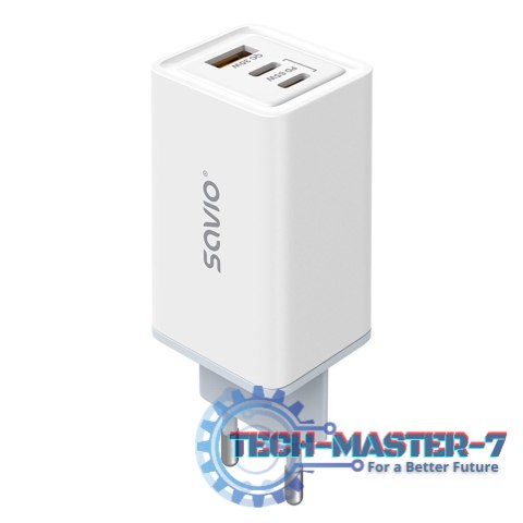 Ładowarka sieciowa USB GaN 65W, Quick Charge 4.0, Power Delivery 3.0, LA-07 Ładowarka sieciowa USB GaN 65W, Quick Charge 4.0, Power Delivery 3.0, LA-07