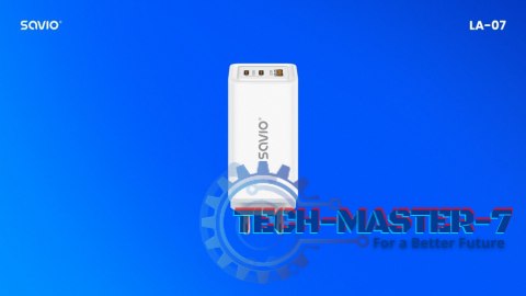 Ładowarka sieciowa USB GaN 65W, Quick Charge 4.0, Power Delivery 3.0, LA-07 Ładowarka sieciowa USB GaN 65W, Quick Charge 4.0, Power Delivery 3.0, LA-07